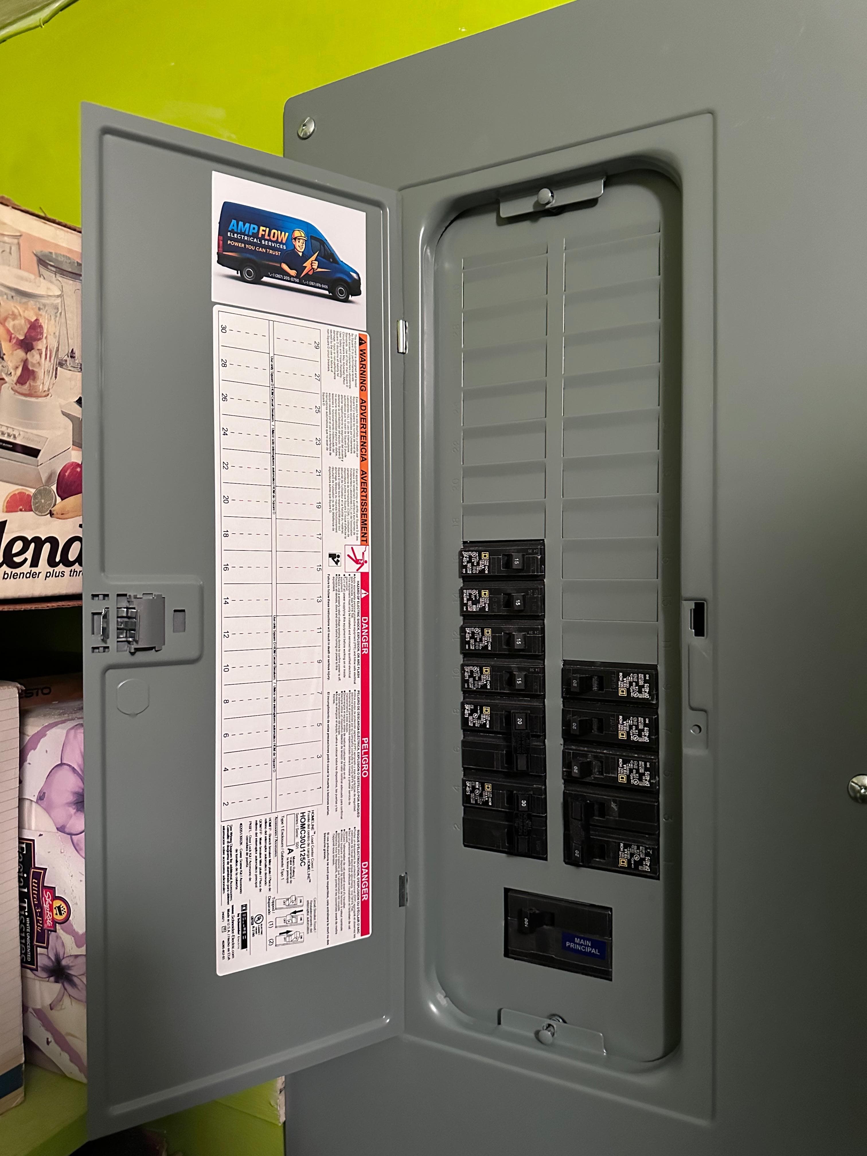 Electrical project by AMP Flow Electric