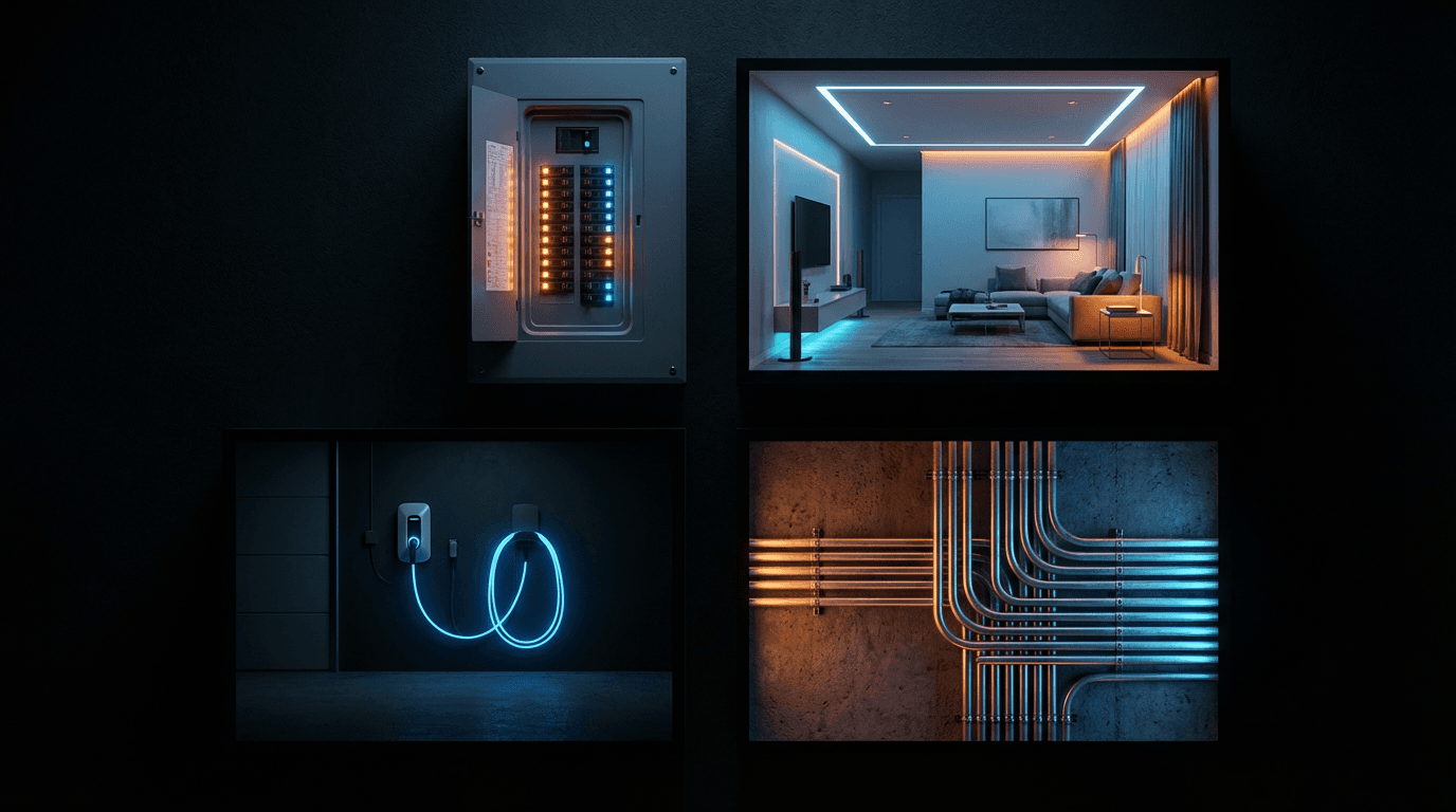 Completed electrical projects showcase